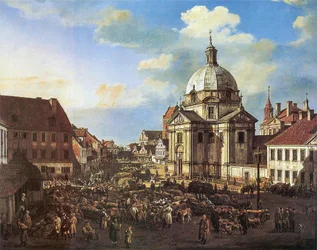Piazza del Mercato della Città Nuova con la Chiesa di San Casimiro